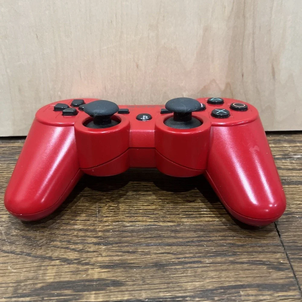 Sony Playstation 3 PS3 DualShock 3 Controller Red Genuine OEM CECHZC2U UNTESTED